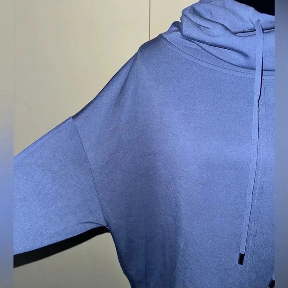 Jones New York Cowl Neck Drawstring Long Sleeve Pullover Top - Picture 4 of 7